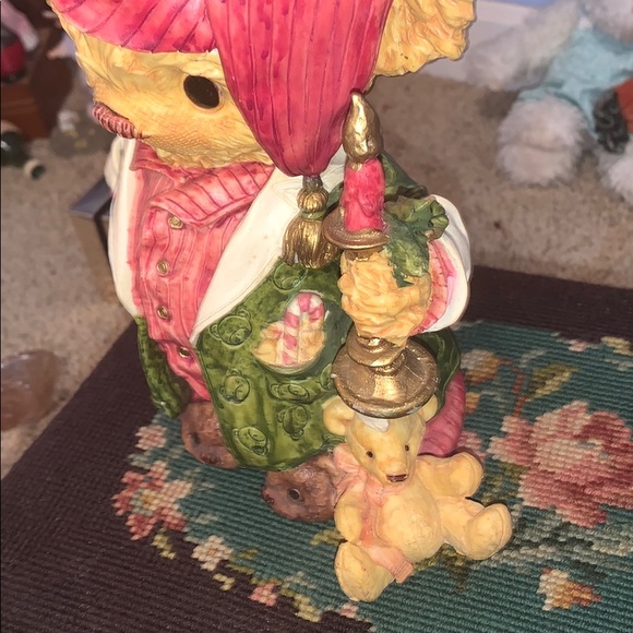 Vintage Teddy & Me Santa Bear Puppy Figurine 1994 - Picture 2 of 5